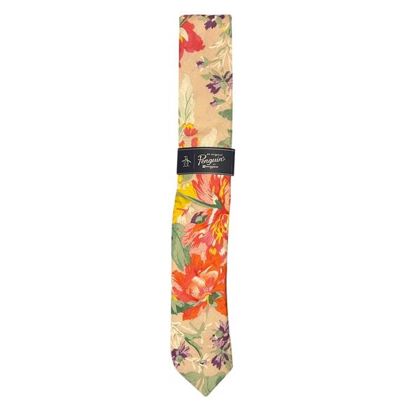 Penguin Floral Tie NWT - Picture 1 of 4